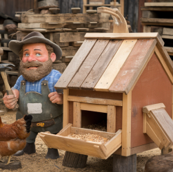 Construire une mangeoire pour poules : guide hilarant et pratique