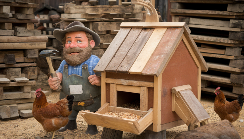 Construire une mangeoire pour poules : guide hilarant et pratique